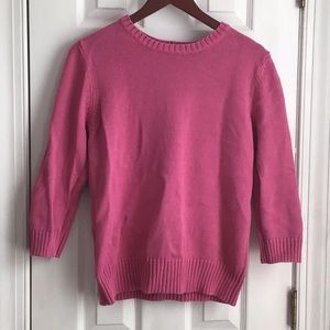 Pink Crewneck Pullover Sweater